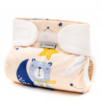 T-TOMI Orthopädisches Spreizhöschen für breites Wickeln - klettverschluss Night bears (3-6kg)