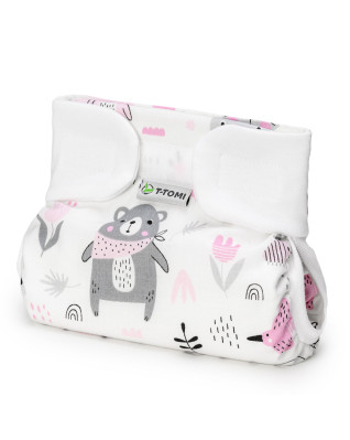 T-TOMI Orthopädisches Spreizhöschen für breites Wickeln - klettverschluss Pink bears (3-6kg) T-TOMI Orthopädisches Spreizhöschen für breites Wickeln - klettverschluss Pink bears (3-6kg)