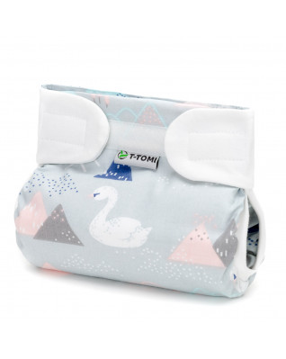 T-TOMI Orthopädisches Spreizhöschen für breites Wickeln PLUS - klettverschluss Swan (5-9kg) T-TOMI Orthopädisches Spreizhöschen für breites Wickeln PLUS - klettverschluss Swan (5-9kg)