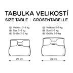T-TOMI Orthopädisches Spreizhöschen für breites Wickeln - klettverschluss Blue bears (3-6kg)