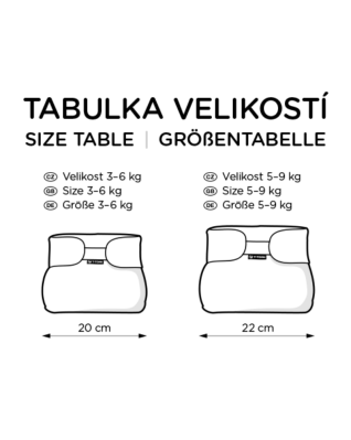 T-TOMI Orthopädisches Spreizhöschen für breites Wickeln - klettverschluss Blue bears (3-6kg)