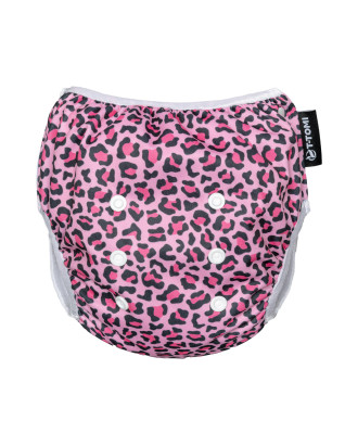 T-TOMI Schwimmwindel mit Rüsche Pink gepard T-TOMI Schwimmwindel mit Rüsche Pink gepard