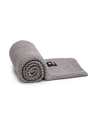 T-TOMI Gestrickte Decke Cloud grey T-TOMI Gestrickte Decke Cloud grey