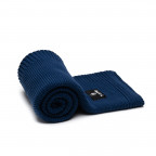 T-TOMI Gestrickte Decke Dark blue waves