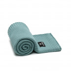 T-TOMI Gestrickte Decke Mint waves