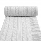 T-TOMI Gestrickte Decke Grey