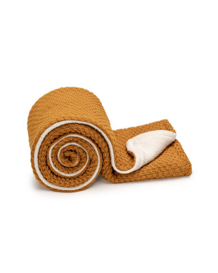 T-TOMI Gestrickte Decke WARM Curry T-TOMI Gestrickte Decke WARM Curry