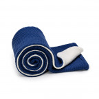 T-TOMI Gestrickte Decke WARM Dark blue waves