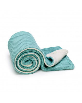 T-TOMI Gestrickte Decke WARM Mint waves T-TOMI Gestrickte Decke WARM Mint waves