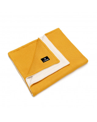 T-TOMI Gestrickte Decke WARM Mustard waves T-TOMI Gestrickte Decke WARM Mustard waves