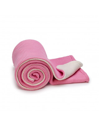 T-TOMI Gestrickte Decke WARM Pink waves T-TOMI Gestrickte Decke WARM Pink waves