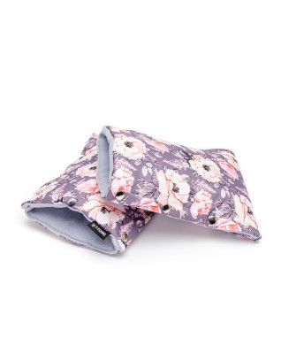 T-TOMI Handschuhe für Kinderwagen Grey flowers T-TOMI Handschuhe für Kinderwagen Grey flowers