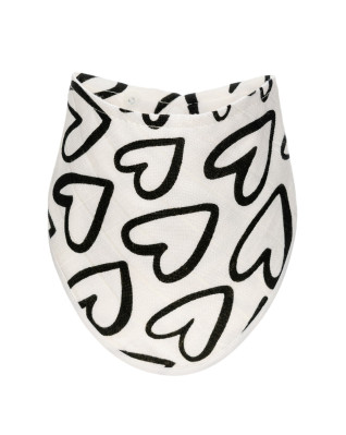 T-TOMI Bambuslätzchen Black hearts