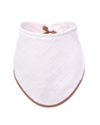 T-TOMI Bambuslätzchen White with beige edging