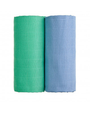 T-TOMI Mulltücher EXCLUSIVE COLLECTION Blue + Green T-TOMI Mulltücher EXCLUSIVE COLLECTION Blue + Green