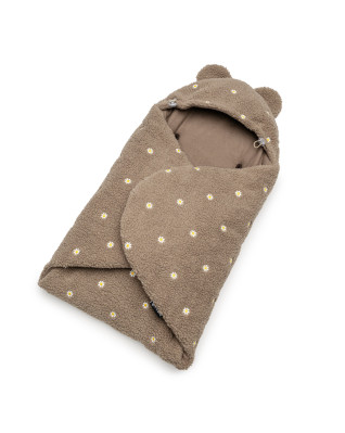 T-TOMI Wrapper TEDDY Brown flowers