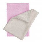 T-TOMI Waschlappen - Handschuhe Natur + Pink