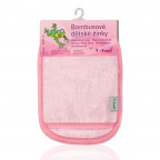 T-TOMI Waschlappen - Handschuhe Pink - White ST
